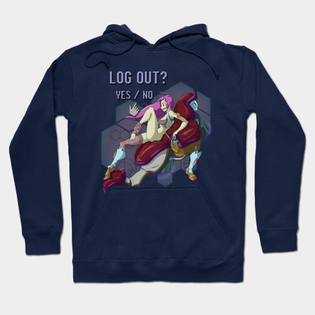 Log Out? Hoodie by EnegDesign